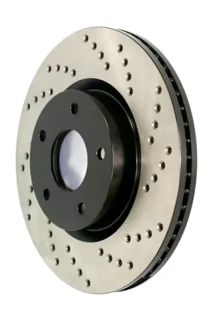 StopTech Front Right Sport Cross Drilled Brake Rotor For Mercedes - 128.35147R Same Day Shipping
