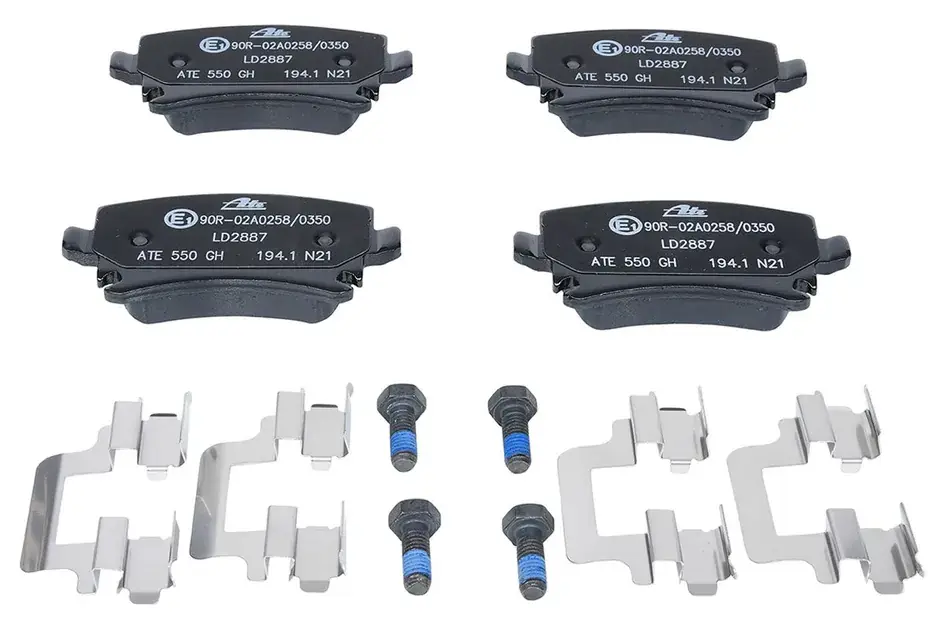 Best Choice ATE Ceramic Rear Disc Brake Pad Set - 4F0698451D