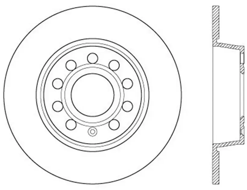 StopTech Rear Right Sportstop Cryo Slotted & Drilled Rotor For VW/Audi - 127.33131CR Direct From Manufacturer