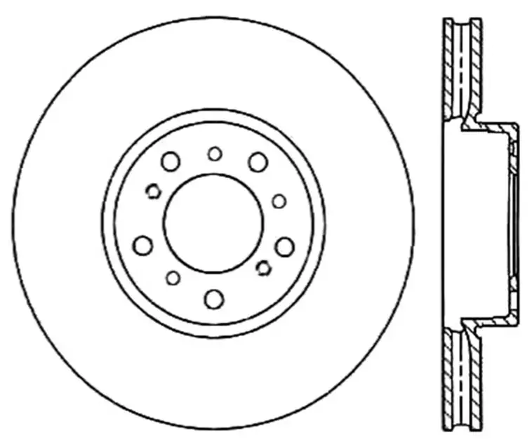 Weekend Sale StopTech Power Slot Front Right Slotted Cryo Rotor For BMW - 126.34059CSR