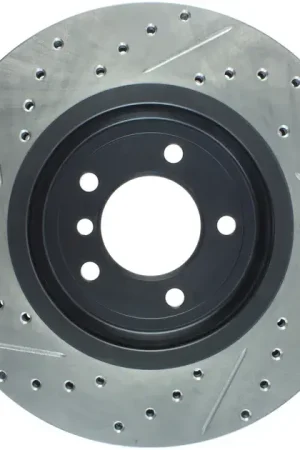 StopTech Front Left Slotted & Drilled Rotor For BMW - 127.34052L Direct From Manufacturer