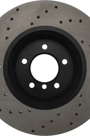 StopTech Front Left Cryo Drilled Sport Rotor For BMW - 128.34093CL Authentic