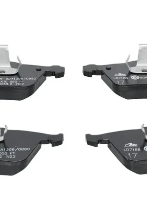 ATE Ceramic Front Disc Brake Pad Set - 31687101 Money Back Guarantee
