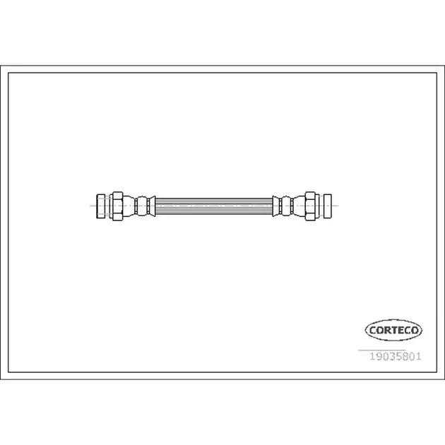 Corteco Front Brake Hydraulic Hose - 1H0611775 Wholesale