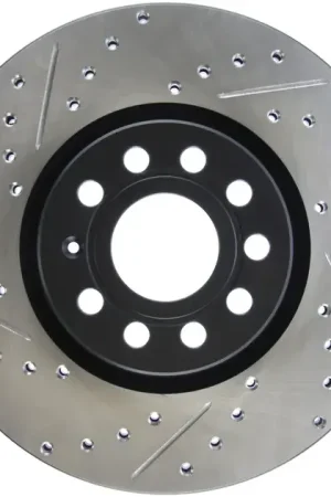 StopTech Slotted & Drilled Sport Brake Rotor For VW/Audi - 127.33098R Free Returns