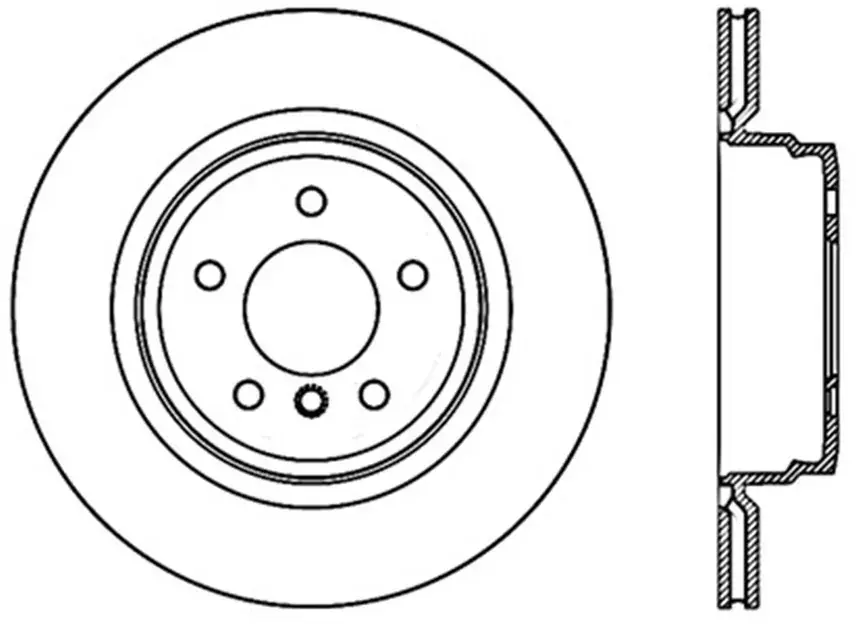 One Day Deal StopTech Rear Right Cryo Slotted Sport Brake Rotor For BMW - 126.34080CSR