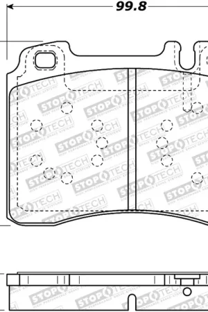 StopTech Front Street Brake Pads For Mercedes - 308.05611 Markdown