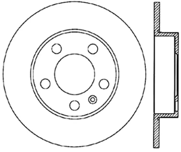 StopTech Power Slot Right Rear Slotted CRYO Rotor For VW/Audi - 126.33057CSR Limited Offer