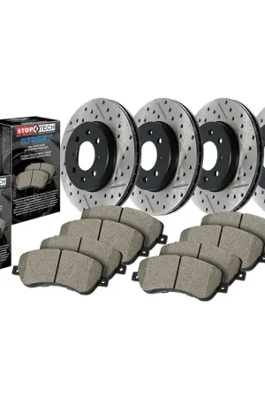 Instant Buy StopTech 4 Wheel Drilled & Slotted Street Axle Pack For VW - 935.33074