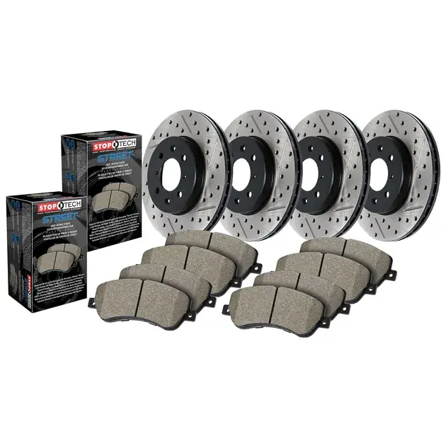 Instant Buy StopTech 4 Wheel Drilled & Slotted Street Axle Pack For VW - 935.33074