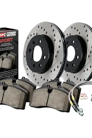 Place Order StopTech Front Drilled Sport Axle Pack For VW - 979.33074F