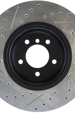 StopTech Slotted & Drilled Sport Brake Rotor For BMW - 127.34104L Editor’s Pick