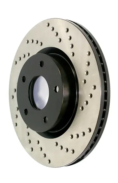 StopTech Rear Left Sport Drilled Vented Brake Rotor For BMW - 128.34141L Modern