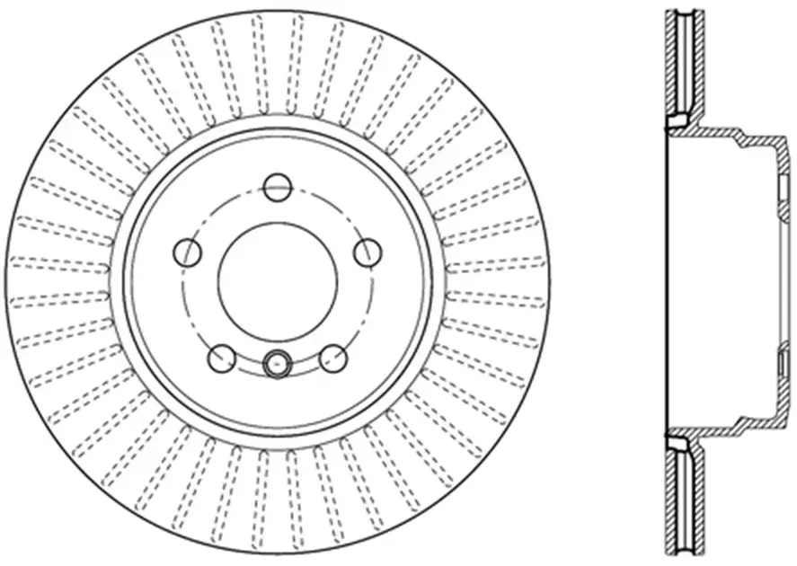 Price Drop StopTech Rear Left Sportstop Cryo Drilled & Slotted Rotor For BMW - 127.34095CL