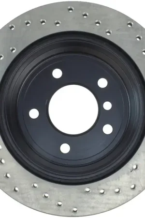 StopTech Drilled Sport Brake Rotor For BMW - 128.34091R Free Shipping