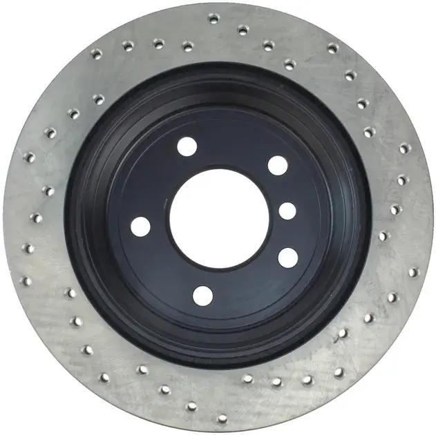 StopTech Drilled Sport Brake Rotor For BMW - 128.34091R Free Shipping
