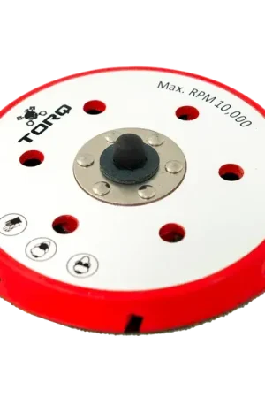 Direct From Manufacturer Chemical Guys TORQ R5 Dual-Action Red Backing Plate with Hyper Flex Technology (6 Inc