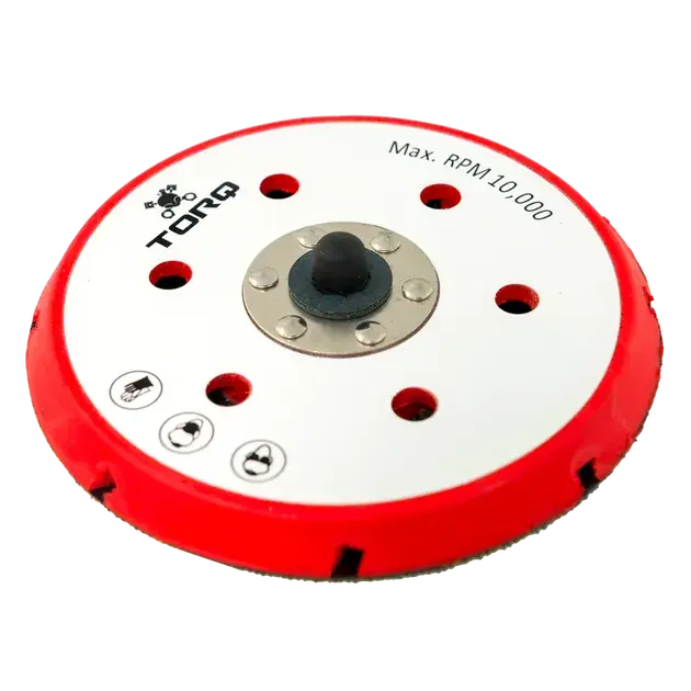 Direct From Manufacturer Chemical Guys TORQ R5 Dual-Action Red Backing Plate with Hyper Flex Technology (6 Inc