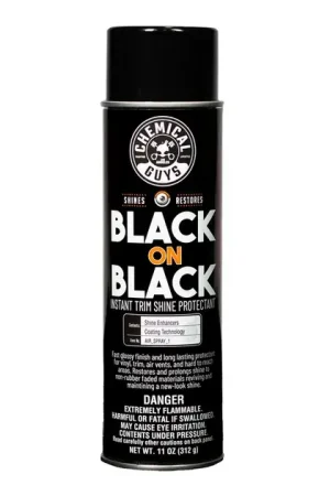 Free Delivery Chemical Guys Black on Black Instant Shine Interior & Exterior Spray Dressing