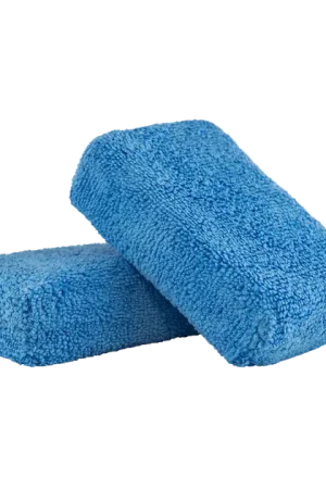 Price Drop Chemical Guys Premium Grade Microfiber Applicators, Blue 2" x 4" x 6" (2 Pack)