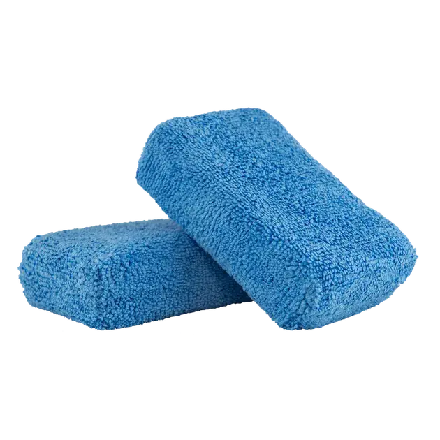 Price Drop Chemical Guys Premium Grade Microfiber Applicators, Blue 2" x 4" x 6" (2 Pack)