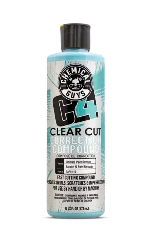 Chemical Guys C4 Clear Cut Correction Compound (16 Fl. Oz.) Seasonal Sale