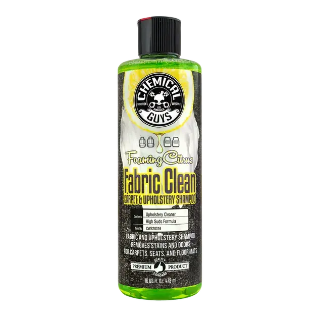 Chemical Guys Foaming Citrus Fabric Clean Carpet And Upholstery Shampoo (16 Fl. Oz.) Big Sale