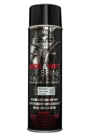 Chemical Guys Nice and Wet Tire Shine Protective Coating for Rubber and Plastic Bargain