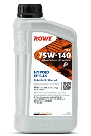 Limited Offer ROWE Hightec Hypoid EP SAE 75W-140 S-LS Gear Oil - 25029