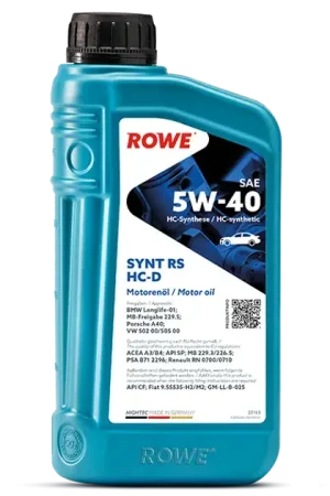ROWE Hightec SYNT RS HC-D SAE 5W-40 Motor Oil - 20163 Big Sale
