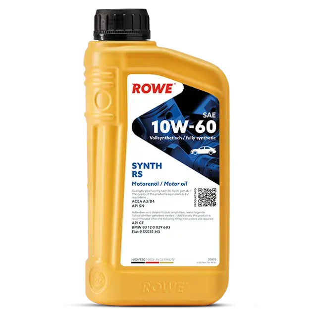 Price Drop ROWE Hightec SYNTH RS SAE 10W-60 Motor Oil - 20070