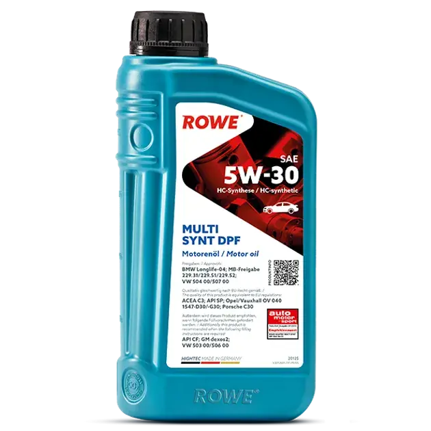 ROWE Hightec Multi SYNT DPF SAE 5W-30 Motor Oil - 20125 Final Sale