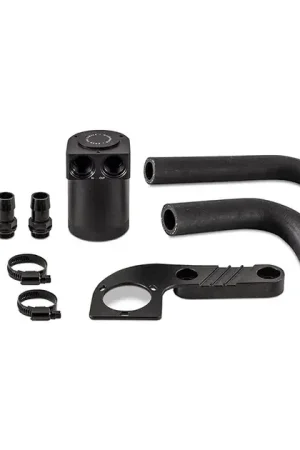 Genuine Mishimoto Baffled Oil Catch Can For F8X BMW M3/M4 - Wrinkle Black