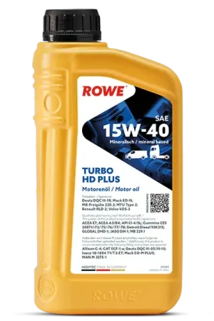 ROWE Hightec Turbo HD SAE 15W-40 PLUS Motor Oil - 20041 Weekend Sale