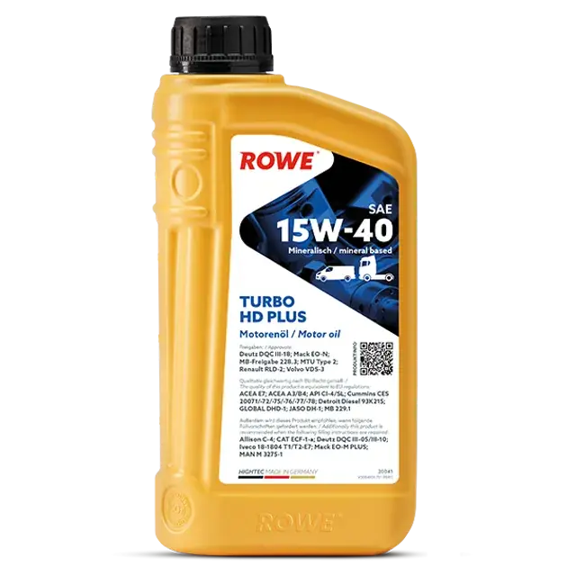 ROWE Hightec Turbo HD SAE 15W-40 PLUS Motor Oil - 20041 Weekend Sale