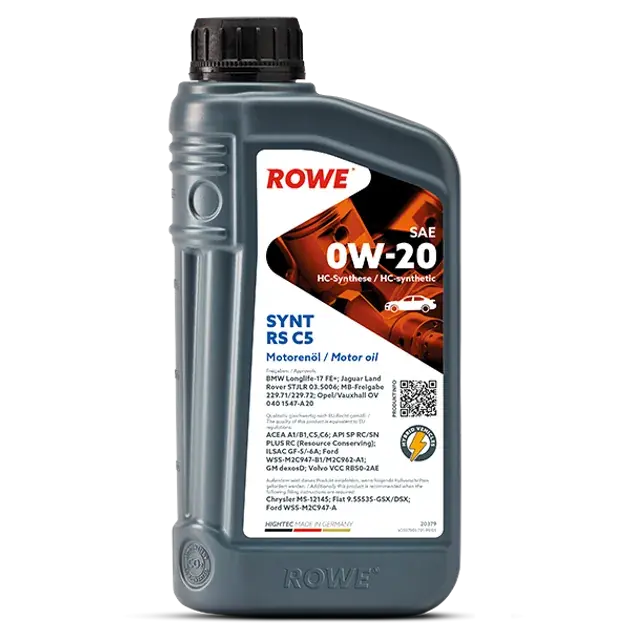 Direct From Manufacturer ROWE Hightec SYNT RS C5 SAE 0W-20 Motor Oil - 20379
