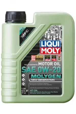 Save Now Liqui Moly Molygen New Generation SAE 0W-20 - 1 Liter