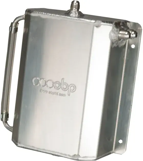 Editor’s Pick OBP 2 Litre Bulkhead Mount Oil Catch Tank (JIC Male Fittings)