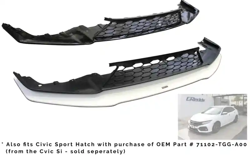 Direct From Manufacturer GReddy 2017+ Honda Civic Si Coupe/Sedan Front Lip Spoiler