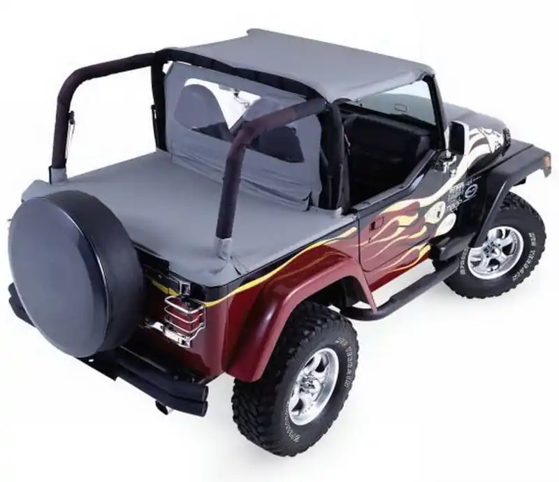 Rampage 1992-1995 Jeep Wrangler(YJ) Cab Soft Top And Tonneau Cover - Black Denim Save Now