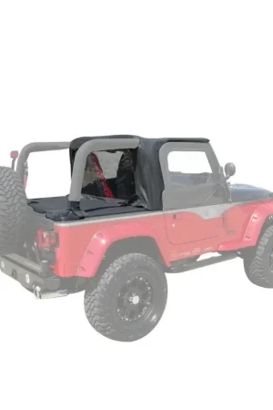 Rampage 1997-2002 Jeep Wrangler(TJ) Cab Soft Top And Tonneau Cover - Black Denim Reduced Price