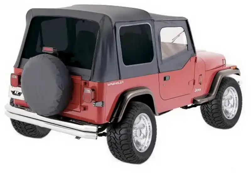 Rampage 1988-1995 Jeep Wrangler(YJ) OEM Replacement Top - Black Diamond Clearance