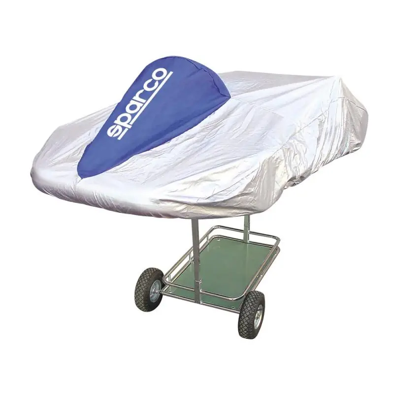 Sparco Kart Cover Silver/Blue Certified