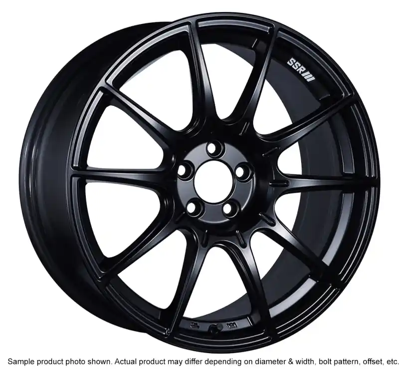 SSR GTX01 19x9.5 5x120 38mm Offset Flat Black Wheel Markdown