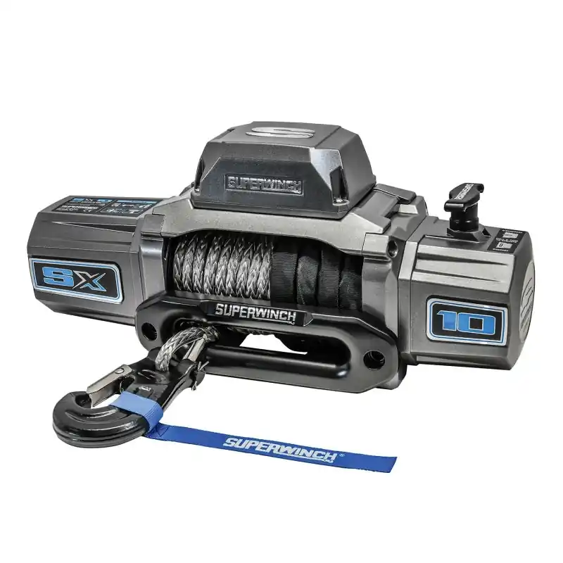 Clearance Superwinch 10000 LBS 12V DC 3/8in x 80ft Synthetic Rope SX 10000 Winch