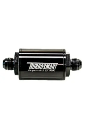 Turbosmart FPR Billet Inline Fuel Filter 1.75in OD 3.825in Length AN-8 Male Inlet - Black Don’t Miss Out