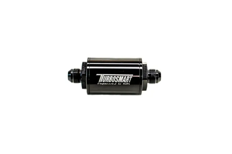 Turbosmart FPR Billet Inline Fuel Filter 1.75in OD 3.825in Length AN-8 Male Inlet - Black Don’t Miss Out
