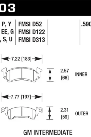 Hawk Performance Ceramic Street Brake Pads Premium