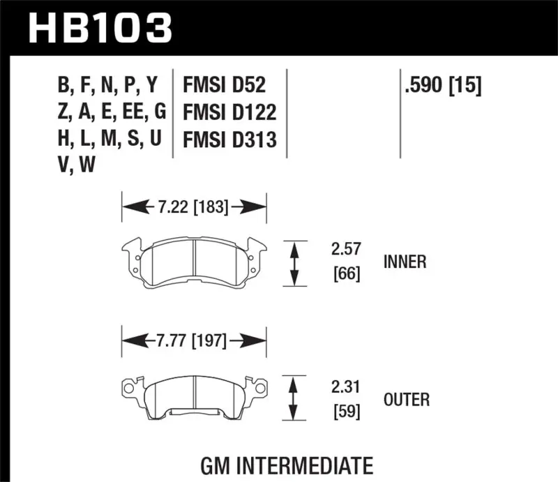 Hawk Performance Ceramic Street Brake Pads Premium