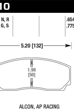Best Choice Hawk AP CP3307 / CP5040 / CP5200 Caliper DTC-70 Race Brake Pads